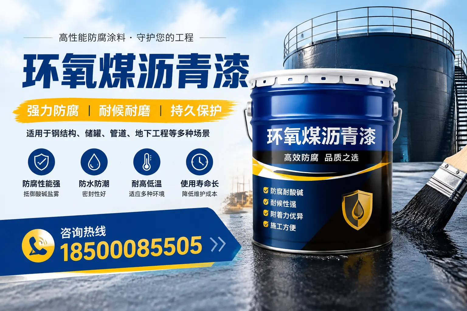 环氧煤沥青漆在工业中的应用,薛城企业的选择